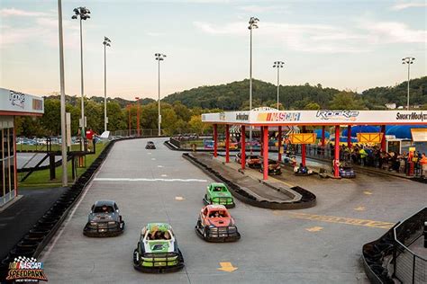 Nascar go karts sevierville tn - At NASCAR Speedpark we have the Pit Stop Grill. Fuel up for your day of play! Ready to take our go-karts for a spin? ... Spending the day cruising around on our go-kart tracks can work up an appetite. Luckily at NASCAR SpeedPark you have a variety of menu options to help you recharge your engine. ... 1545 Parkway Sevierville, TN 37862 (865) 908-5500. …